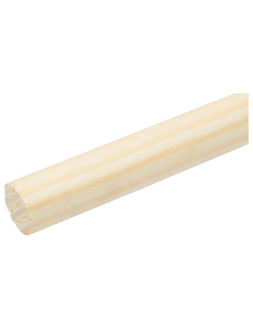 NATURAL WOODEN BROOM HANDLE 120 CM