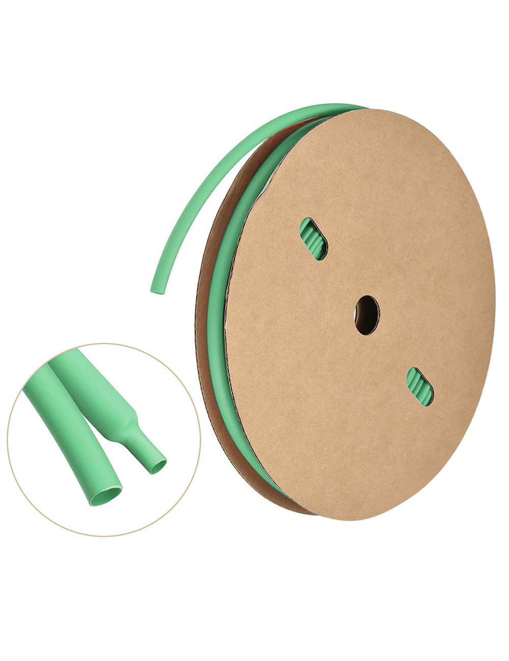 JAS HEAT SHRINKABLE TUBE GREEN 4.5/2.25 MM X 200 MTR