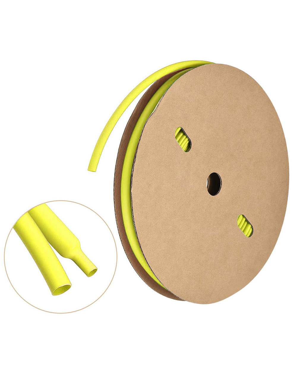 JAS HEAT SHRINKABLE TUBE YELLOW 11/5.5 MM X 100 MTR