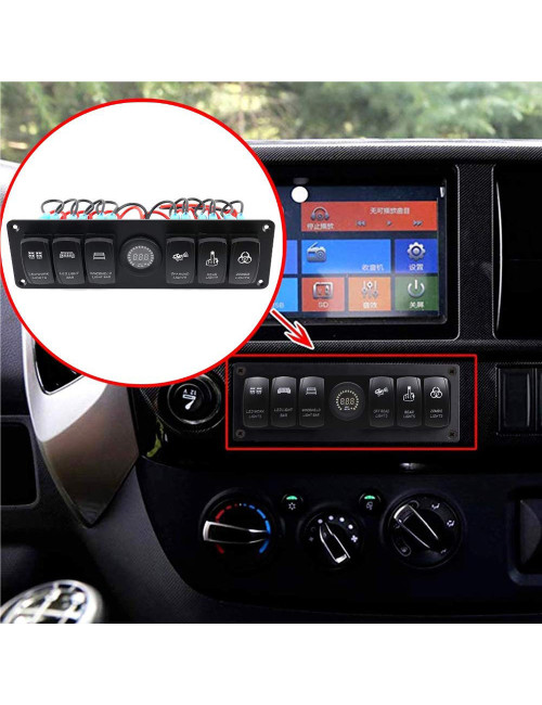 USB 017 CAR LED SWITCH PANEL