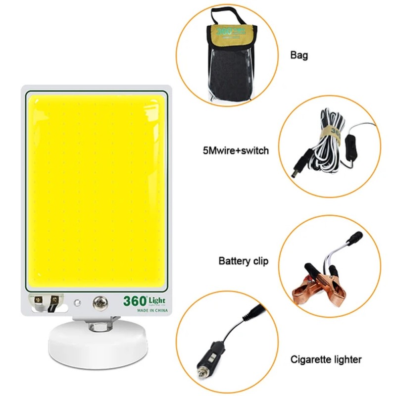 TM-09 COB 150W كشاف سنارة قاعدة مغناطيس