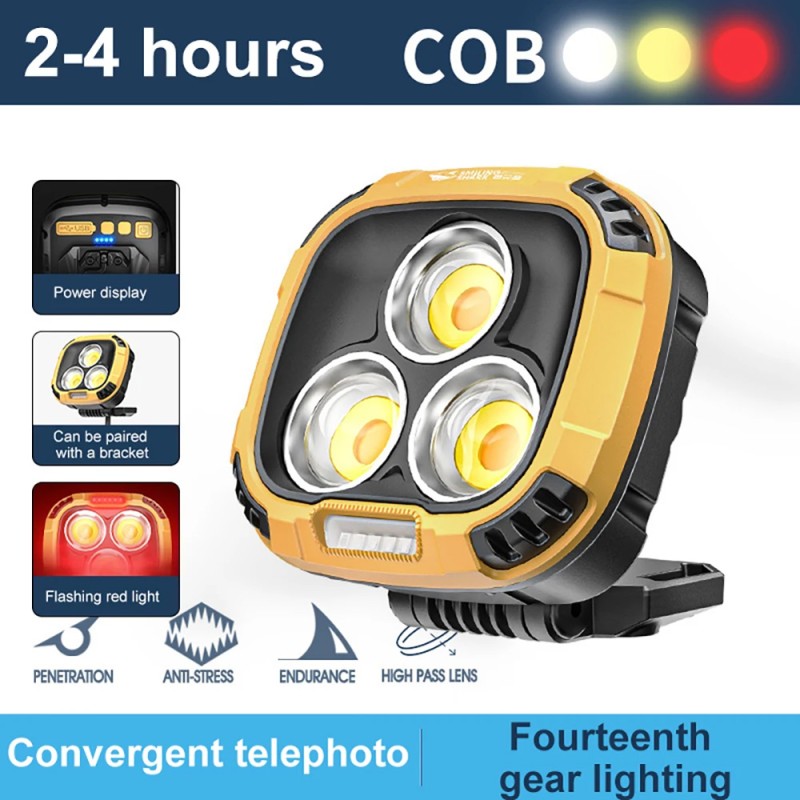 TW-1059 COB كشاف مربع متعدد الاستخدامات 3لمبة