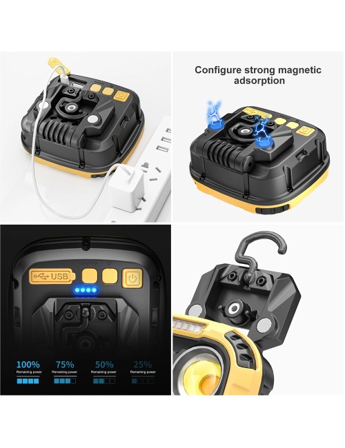 TW-1059 COB كشاف مربع متعدد الاستخدامات 3لمبة