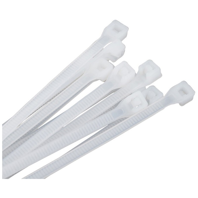 JAS NYLON CABLE TIE WHITE 4.8 X 370 MM 50PCS