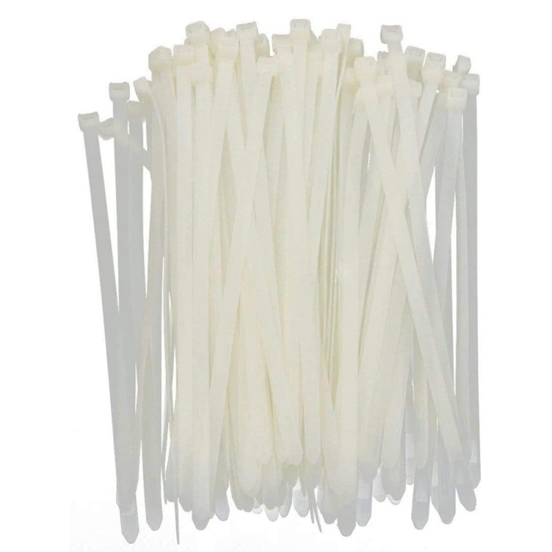 JAS NYLON CABLE TIE WHITE 4.8 X 450 MM 50PCS
