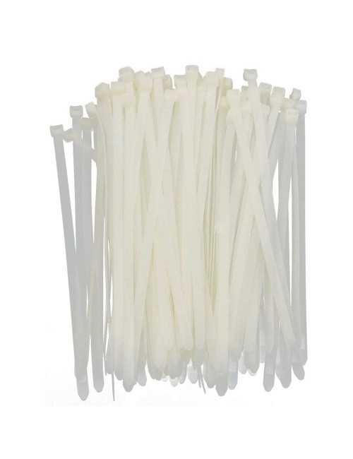 JAS NYLON CABLE TIE WHITE 4.8 X 450 MM 50PCS