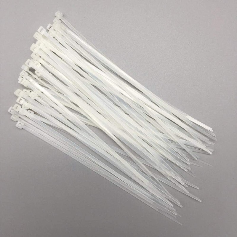 JAS NYLON CABLE TIE WHITE 4.8 X 450 MM 50PCS