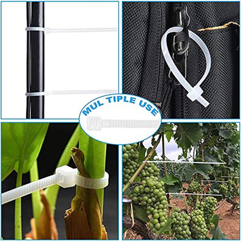 JAS NYLON CABLE TIE WHITE 4.8 X 500 MM 50PCS