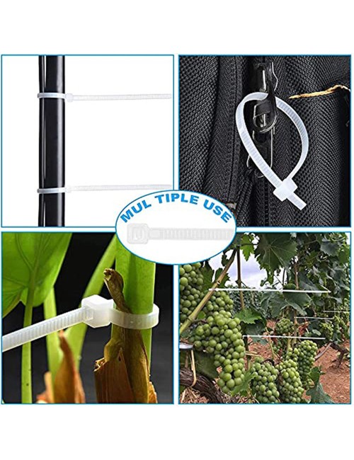 JAS NYLON CABLE TIE WHITE 4.8 X 500 MM 50PCS