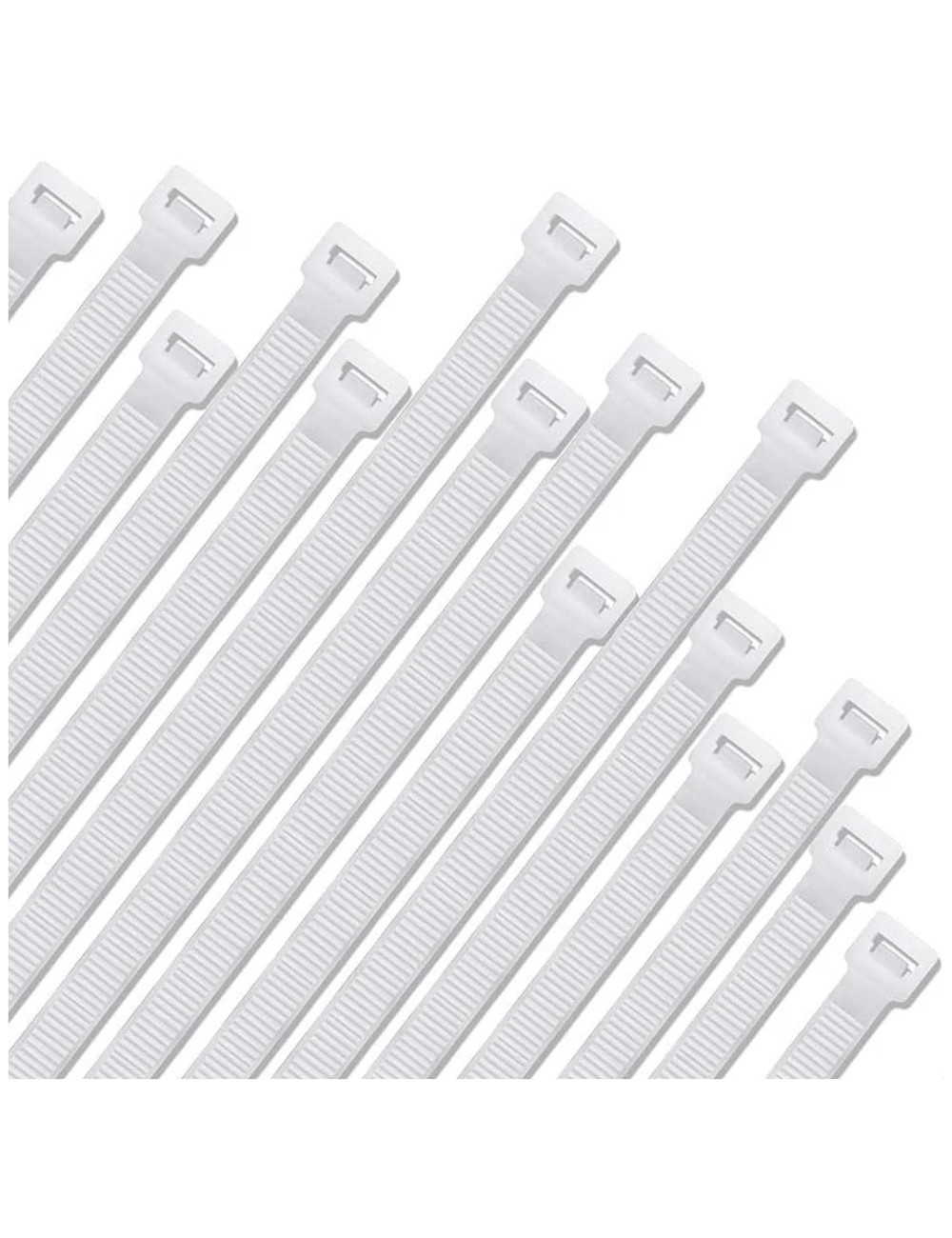 JAS NYLON CABLE TIE WHITE 7.6 X 350 MM 50PCS