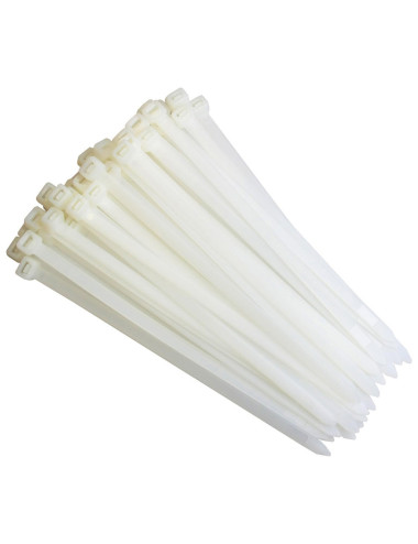 JAS NYLON CABLE TIE WHITE 7.6 X 500 MM 50PCS