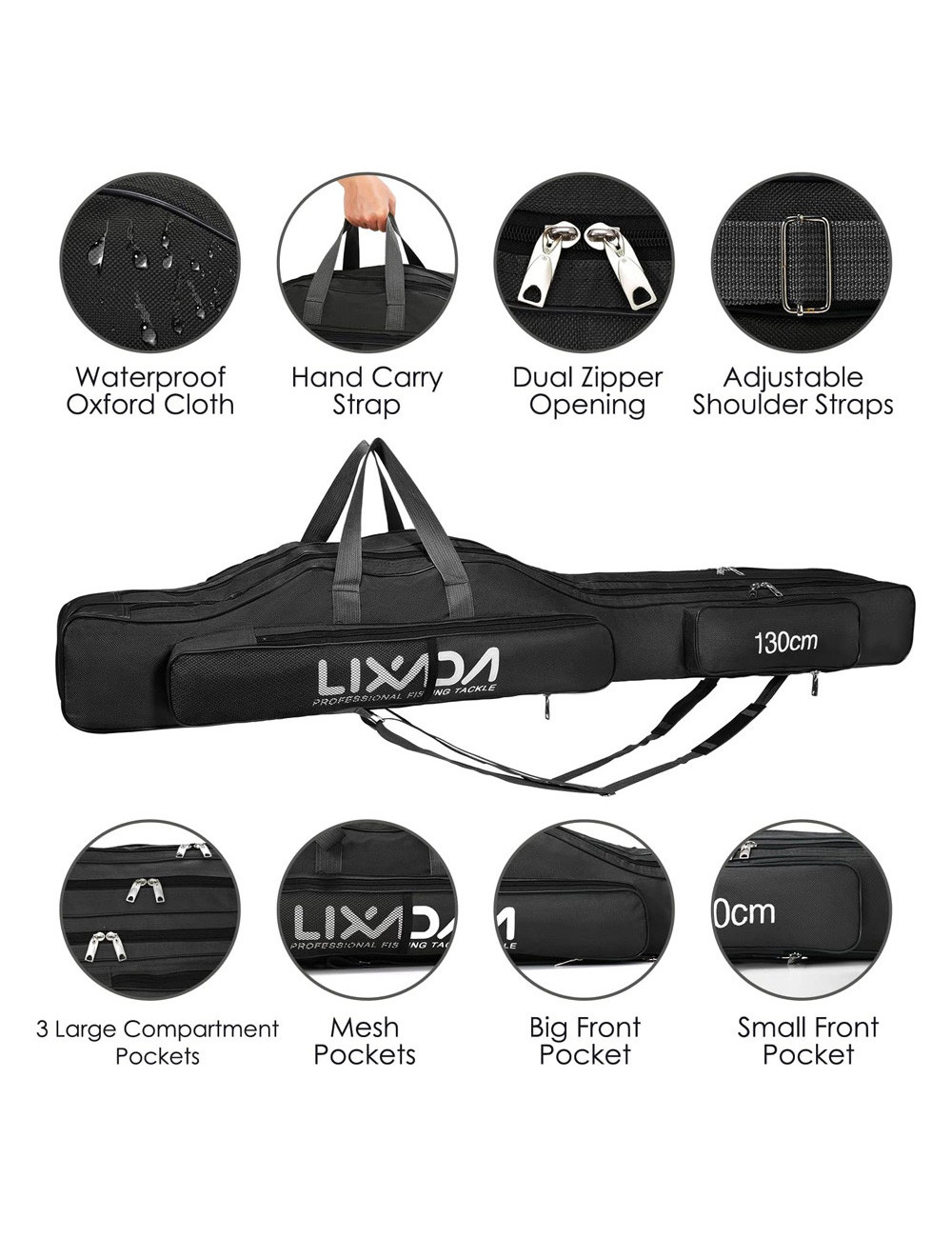 JAS جنطة سنارة 130 سم