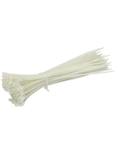JAS NYLON CABLE TIE WHITE 3.6 X 250 MM 50PCS