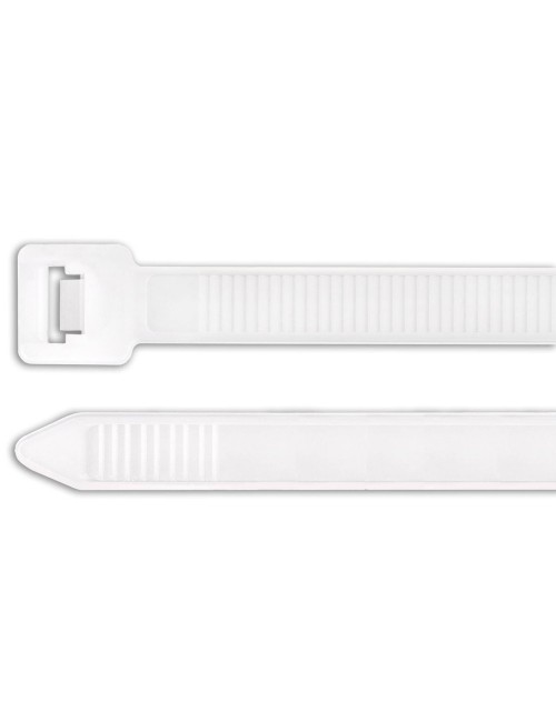 JAS NYLON CABLE TIE WHITE 3.6 X 370 MM 50PCS