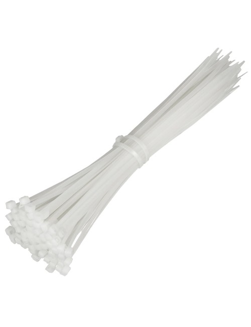 JAS NYLON CABLE TIE WHITE 4.8 X 200 MM 50PCS