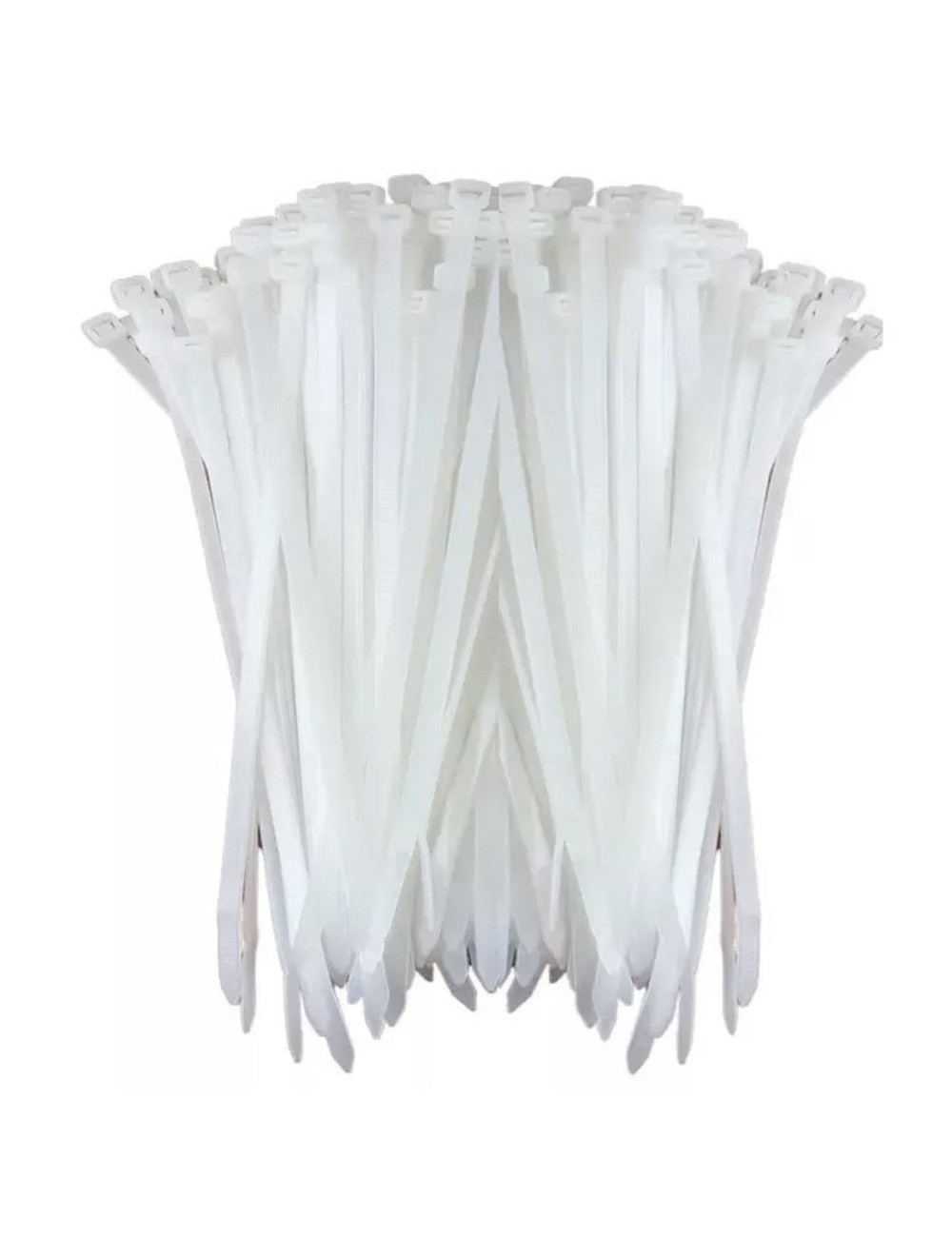 JAS NYLON CABLE TIE WHITE 7.6 X 250 MM 50PCS