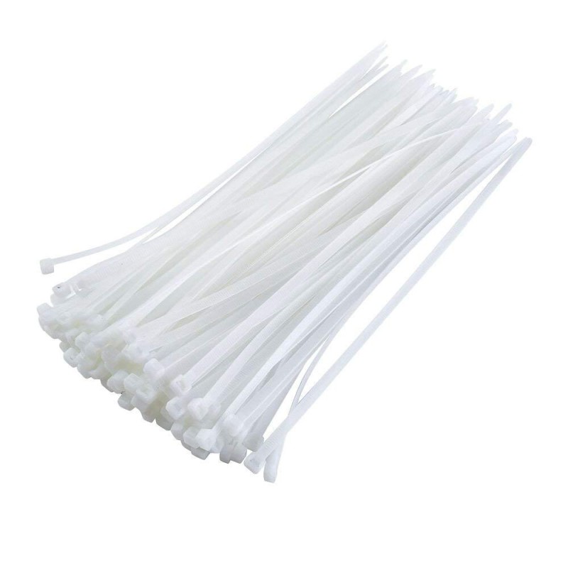 JAS NYLON CABLE TIE WHITE 2.5 X 150 MM 50PCS