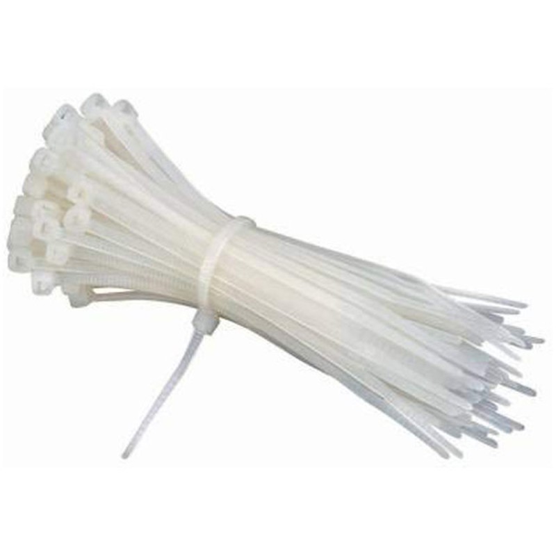 JAS NYLON CABLE TIE WHITE 2.5 X 150 MM 50PCS