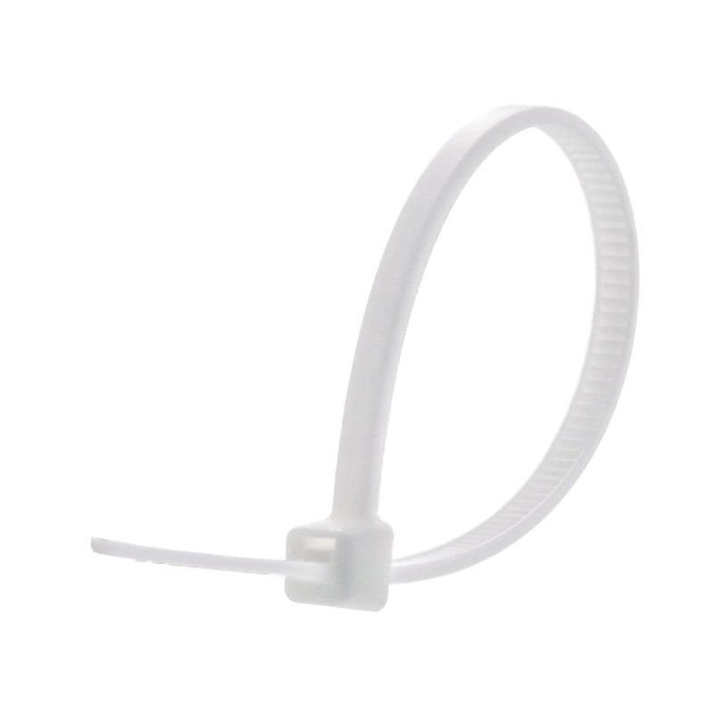 JAS NYLON CABLE TIE WHITE 2.5 X 200 MM 50PCS