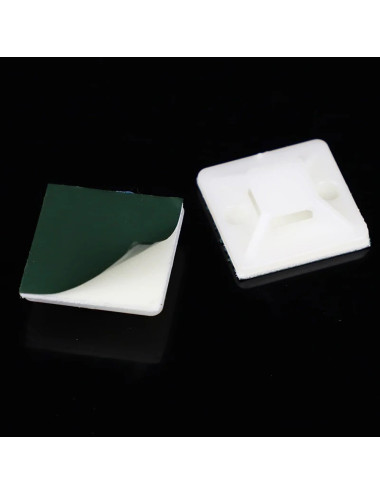 JAS TIE MOUNT WHITE 25 X 25 MM 50PCS