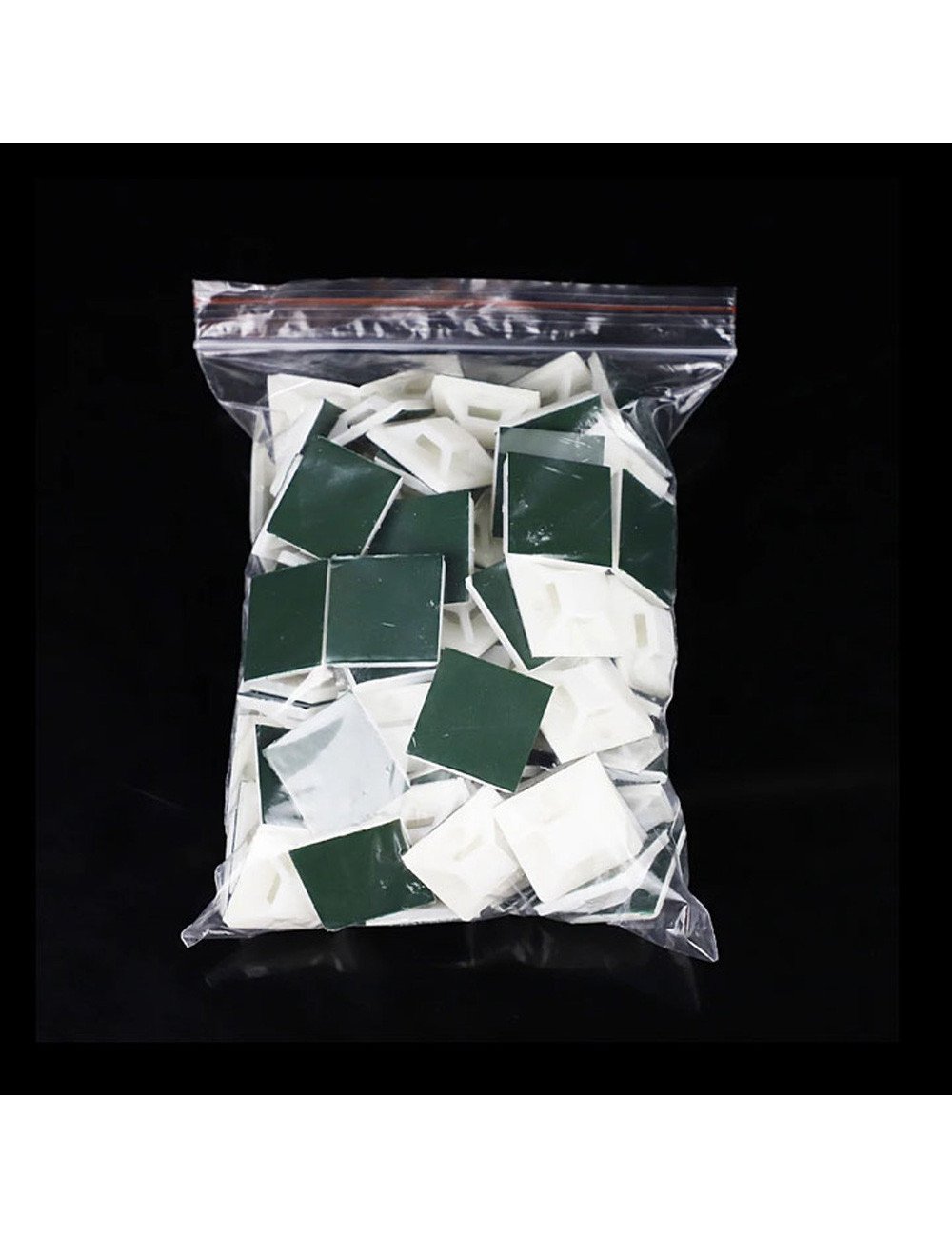 JAS TIE MOUNT WHITE 30 X 30 MM 50PCS