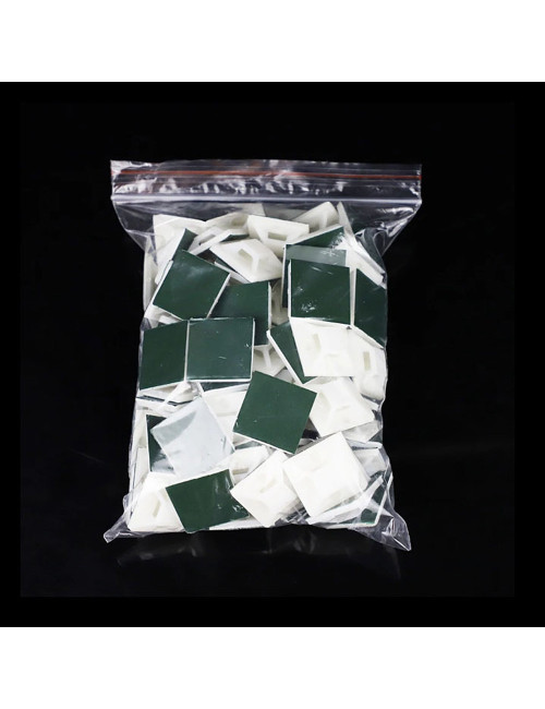 JAS TIE MOUNT WHITE 30 X 30 MM 50PCS