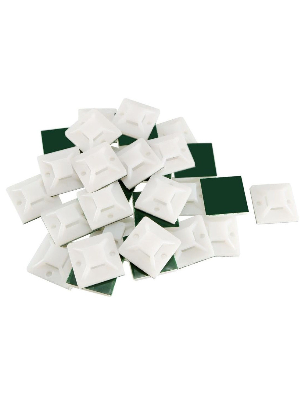 JAS TIE MOUNT WHITE 40 X 40 MM 50PCS