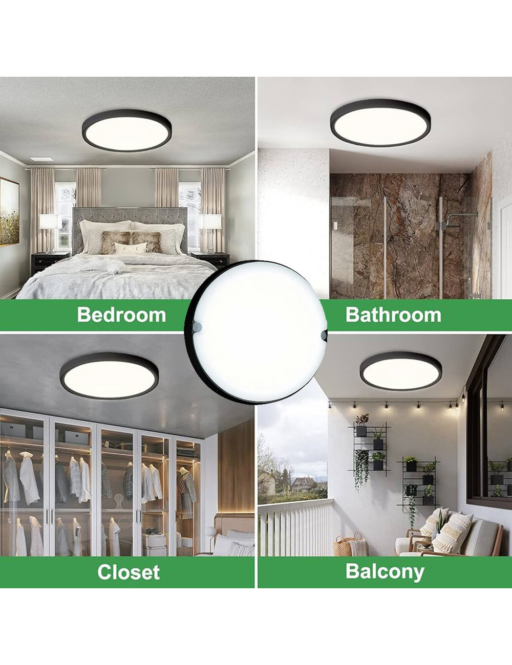 Bulk Head Round 12W 3000K