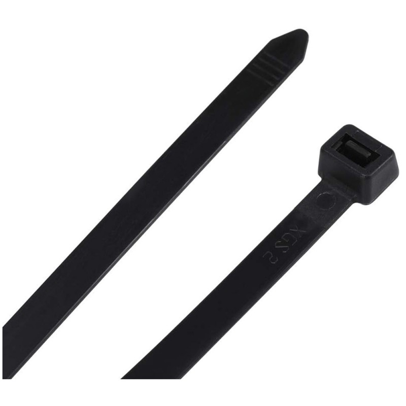 JAS NYLON CABLE TIE BLACK 7.6 X 400 MM 50PCS