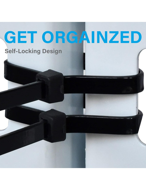 JAS NYLON CABLE TIE BLACK 8.8 X 1200 MM 50PCS