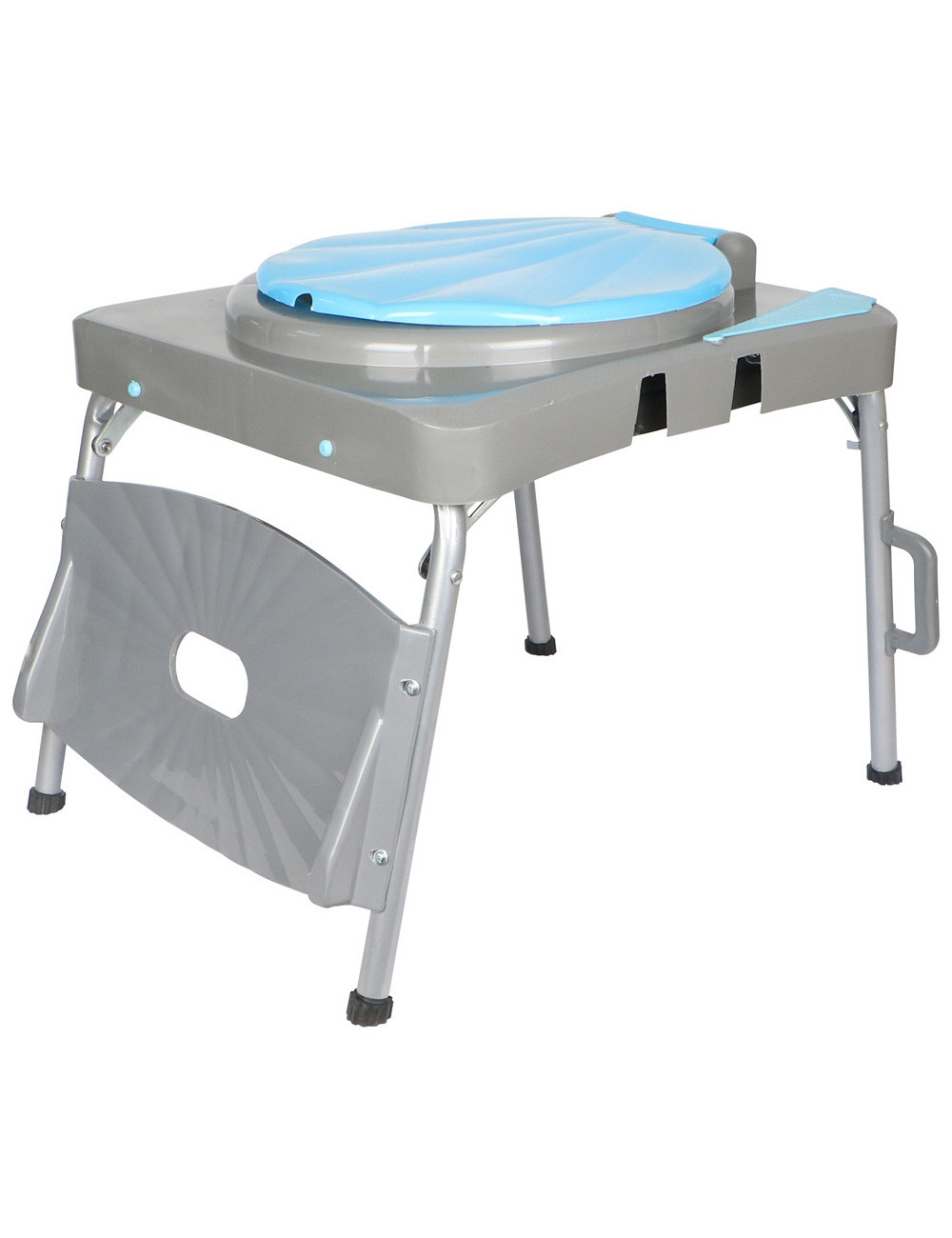 PLASTIC PORTABLE TOILET WITH TRAVEL BAG