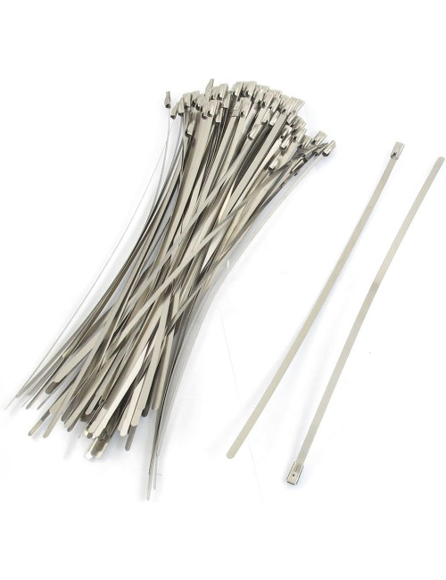 JAS STAINLESS STEEL CABLE TIE W/O COATED 4.6 X 250 MM 50PCS
