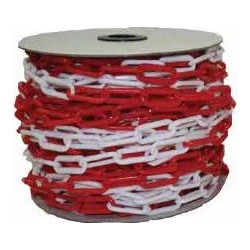 سلسلة بلاستيك أبيض و أحمر 6 ملي* 20 يارد- CHN