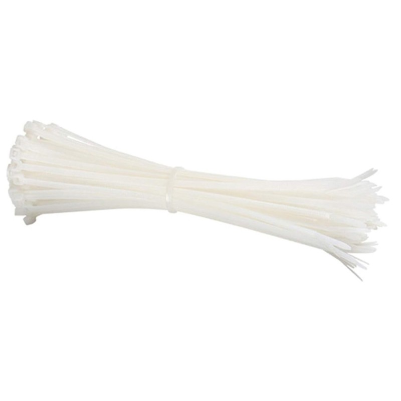 JAS NYLON CABLE TIE WHITE 3.6 X 300 MM 50PCS