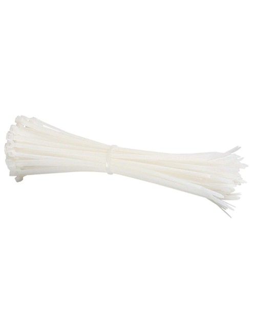 JAS NYLON CABLE TIE WHITE 3.6 X 300 MM 50PCS