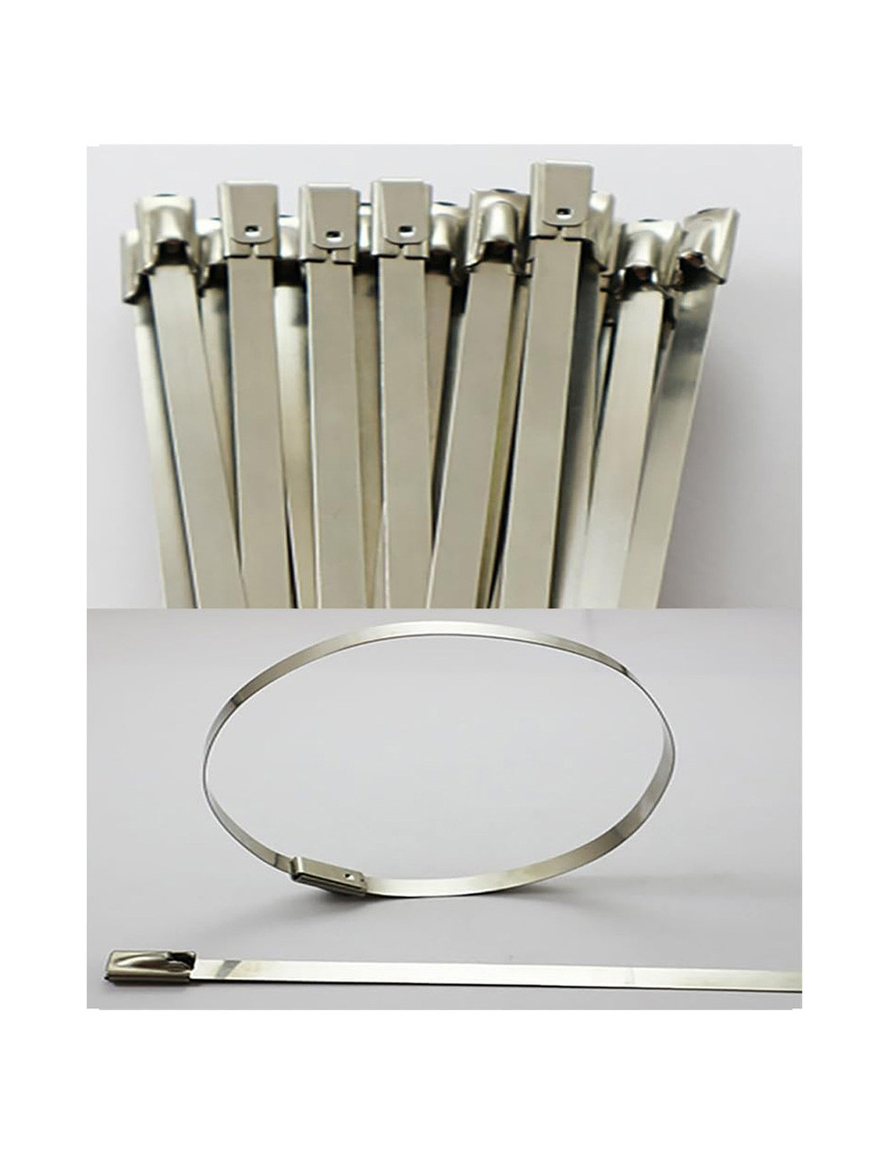 JAS STAINLESS STEEL CABLE TIE W/O COATED 4.6 X 350 MM 50PCS