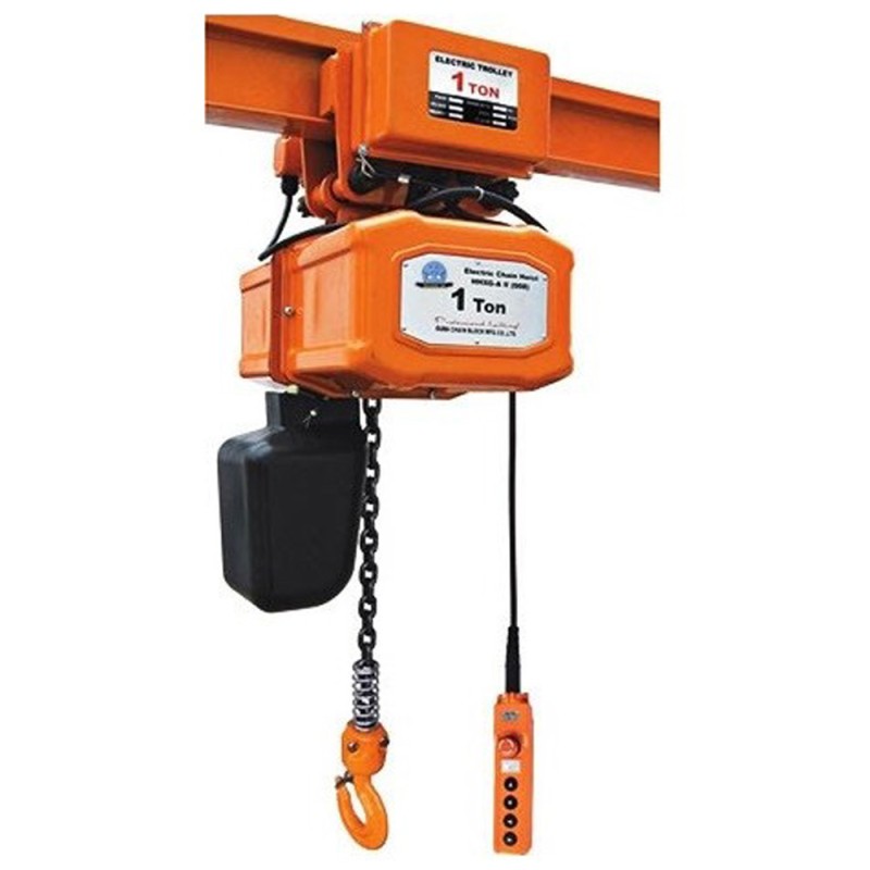 Electric Chain Hoist 240V 1TON x 12MTR H.D - CHN