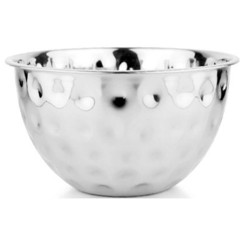 Hammered Stainless Steel Bowl - 12Cm