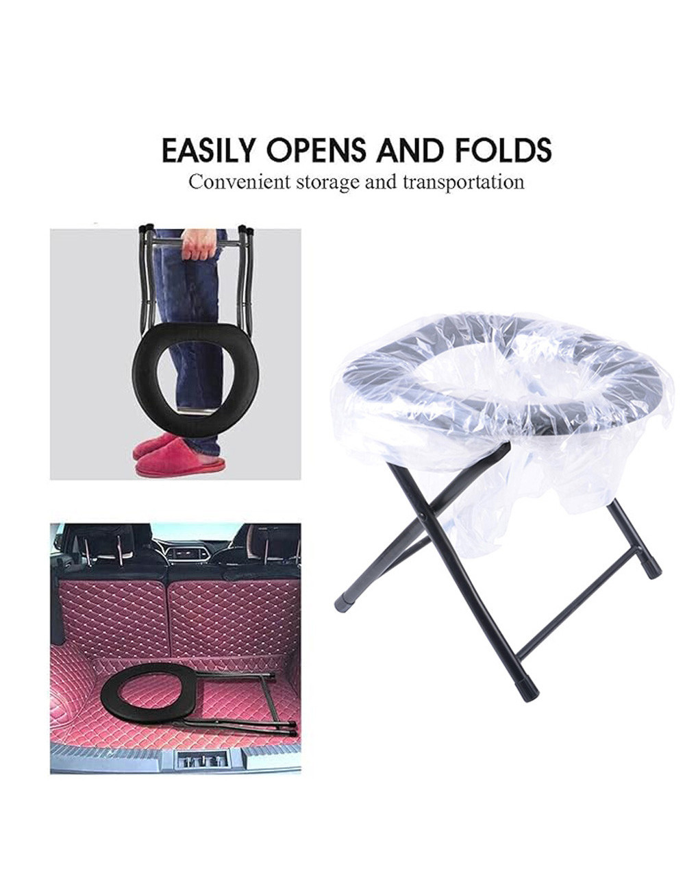 BS-06 PORTABLE MOBILE TOILET BATHROOM STOOL