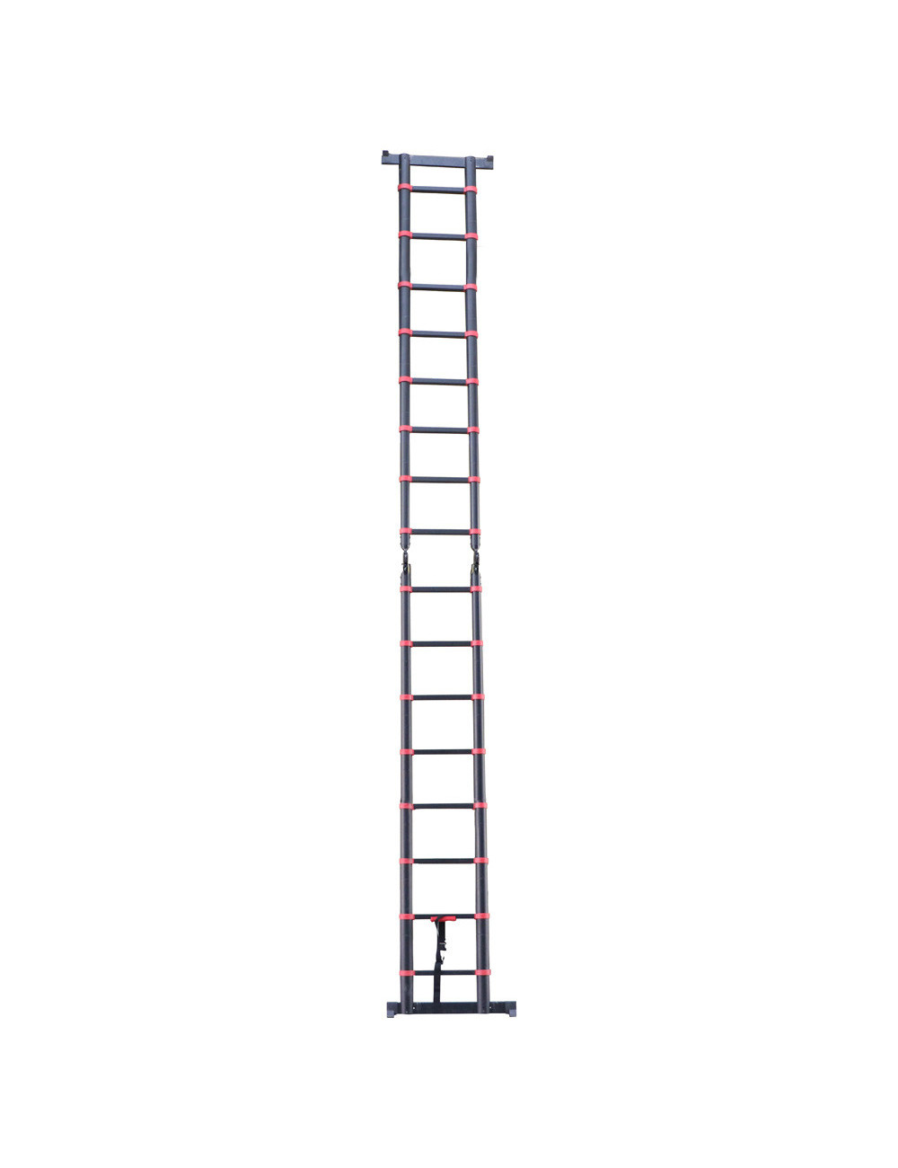 ALUMINIUM TELESCOPIC EXTENSION LADDER 8+8 2.5 -5 MTR