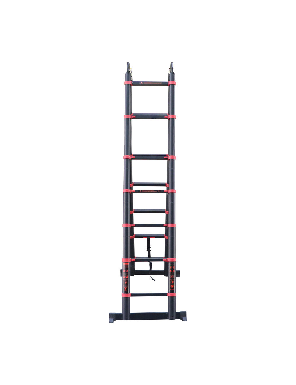 ALUMINIUM TELESCOPIC EXTENSION LADDER 8+8 2.5 -5 MTR
