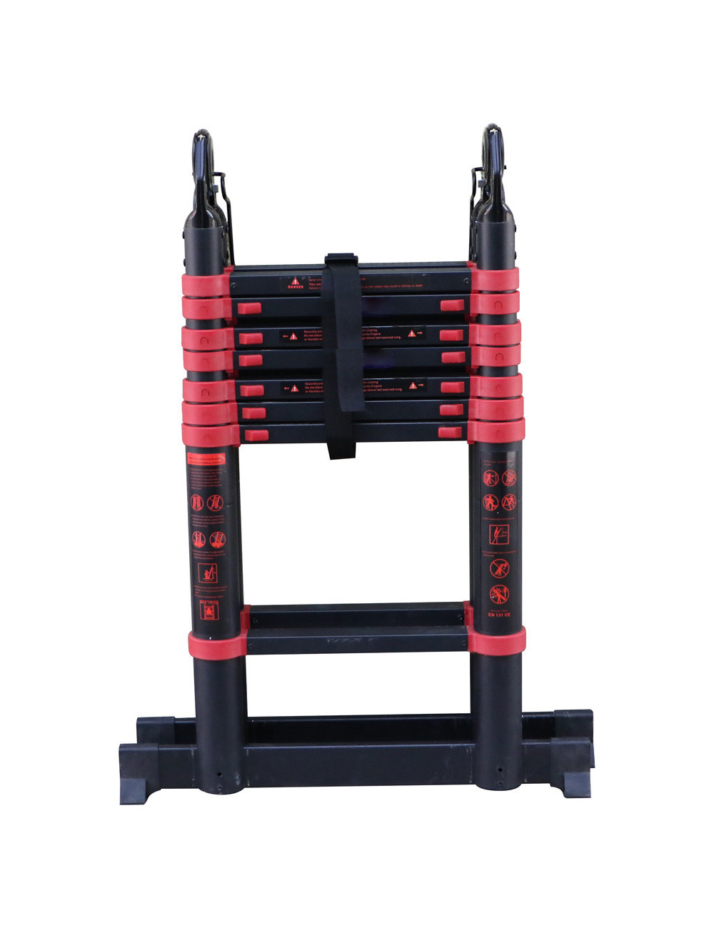 ALUMINIUM TELESCOPIC EXTENSION LADDER 8+8 2.5 -5 MTR