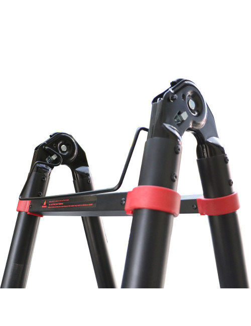 ALUMINIUM TELESCOPIC EXTENSION LADDER 8+8 2.5 -5 MTR