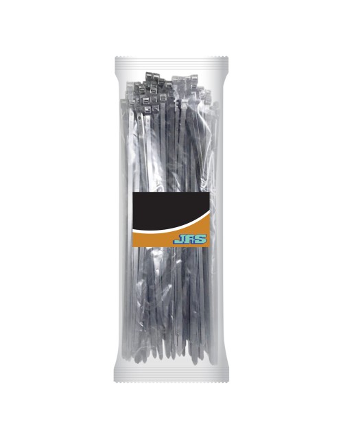 JAS NYLON CABLE TIE BLACK 3.6 X 250 MM 50PCS