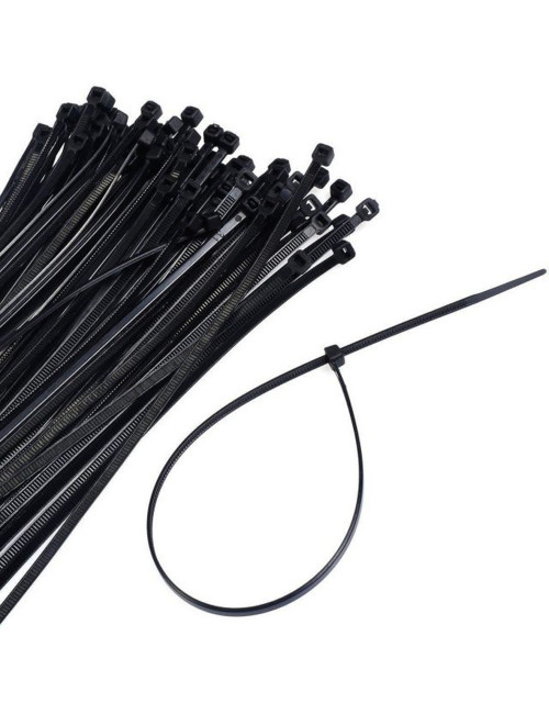 JAS NYLON CABLE TIE BLACK 3.6 X 300 MM 50PCS