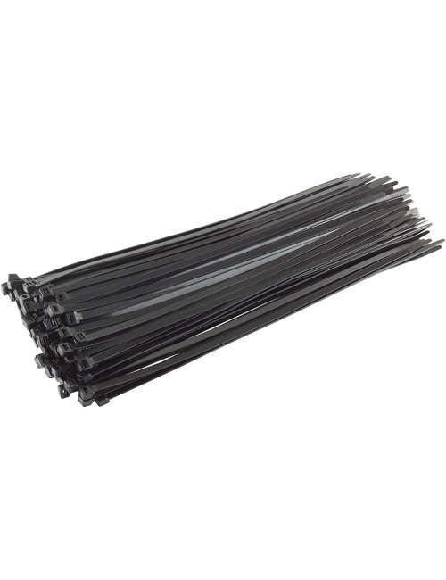 JAS NYLON CABLE TIE BLACK 3.6 X 300 MM 50PCS