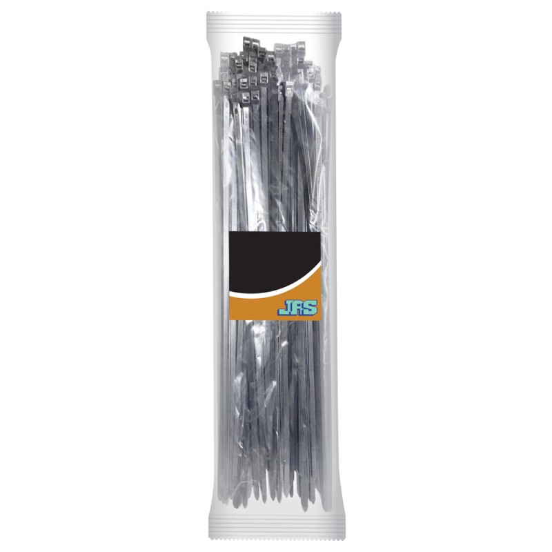 JAS NYLON CABLE TIE BLACK 4.8 X 450 MM 50PCS