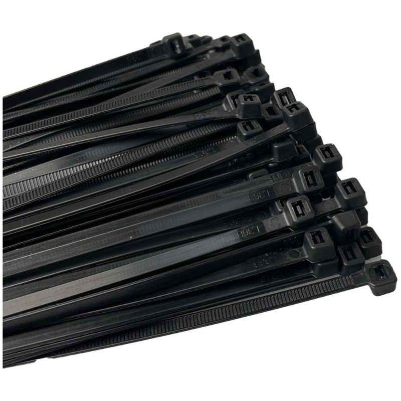 JAS NYLON CABLE TIE BLACK 4.8 X 250 MM 50PCS