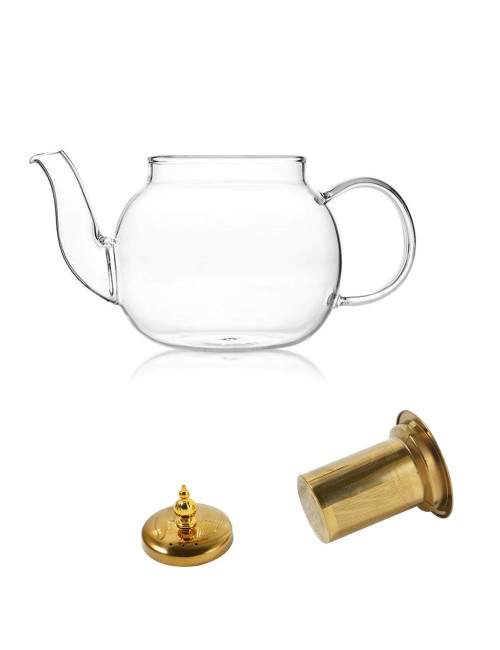 Glass Teapot-600Ml - Square