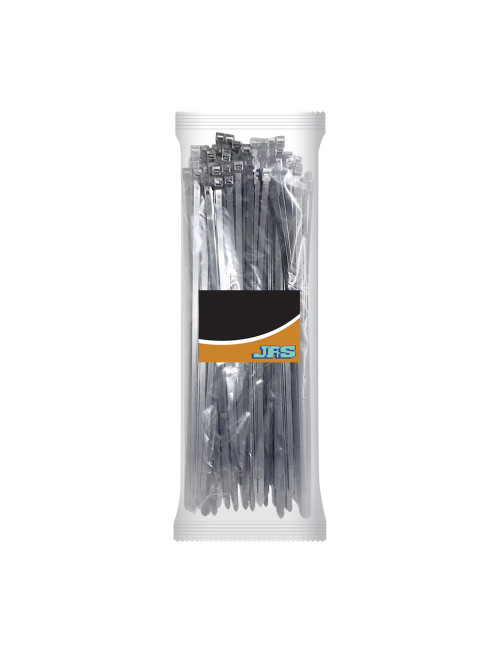 JAS NYLON CABLE TIE BLACK 3.6 X 200 MM 50PCS